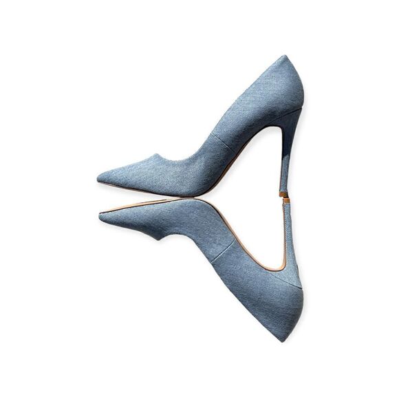 Justfab Blue Gisselle Pointy Toe High Heels Size 10 - Picture 5 of 11